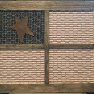 rustic primitive american flag decor